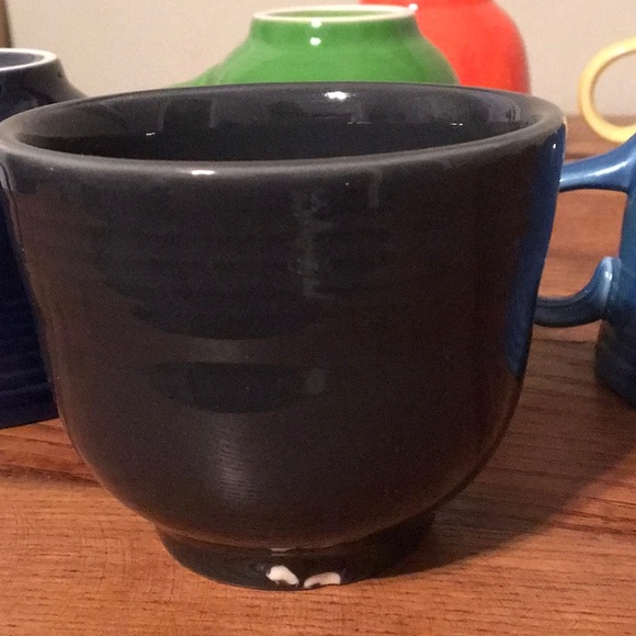 9 FIESTA Coffee Cups Only NWOT No Saucers 1950's Kitchen Mugs Primary Colors - Picture 7 of 8